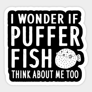 Puffer fish saying animals porcupine fish baby Sticker